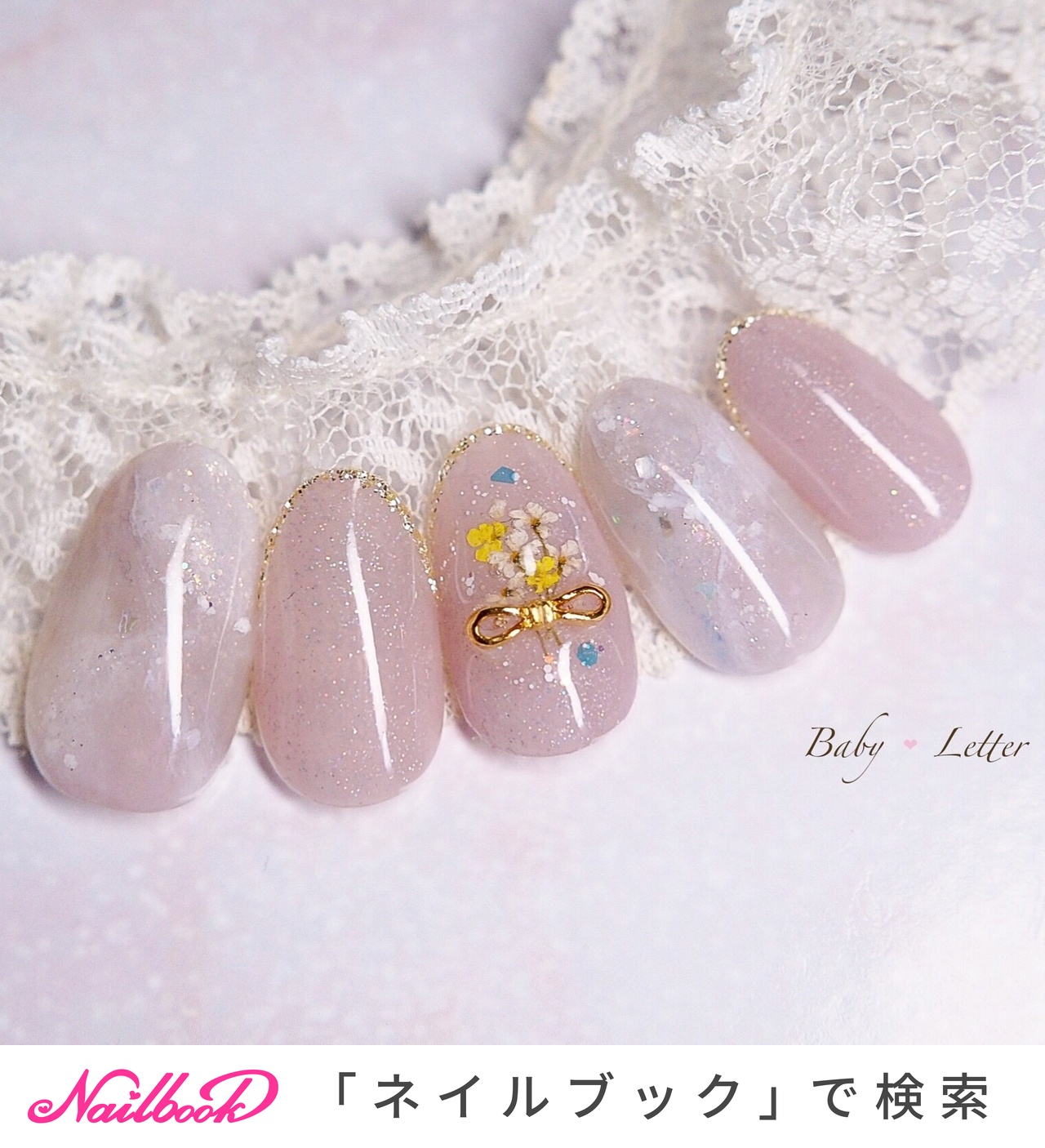 春/オフィス/ブライダル/デート/ハンド - Baby♡Letterのネイルデザイン[No.4137673]｜ネイルブック