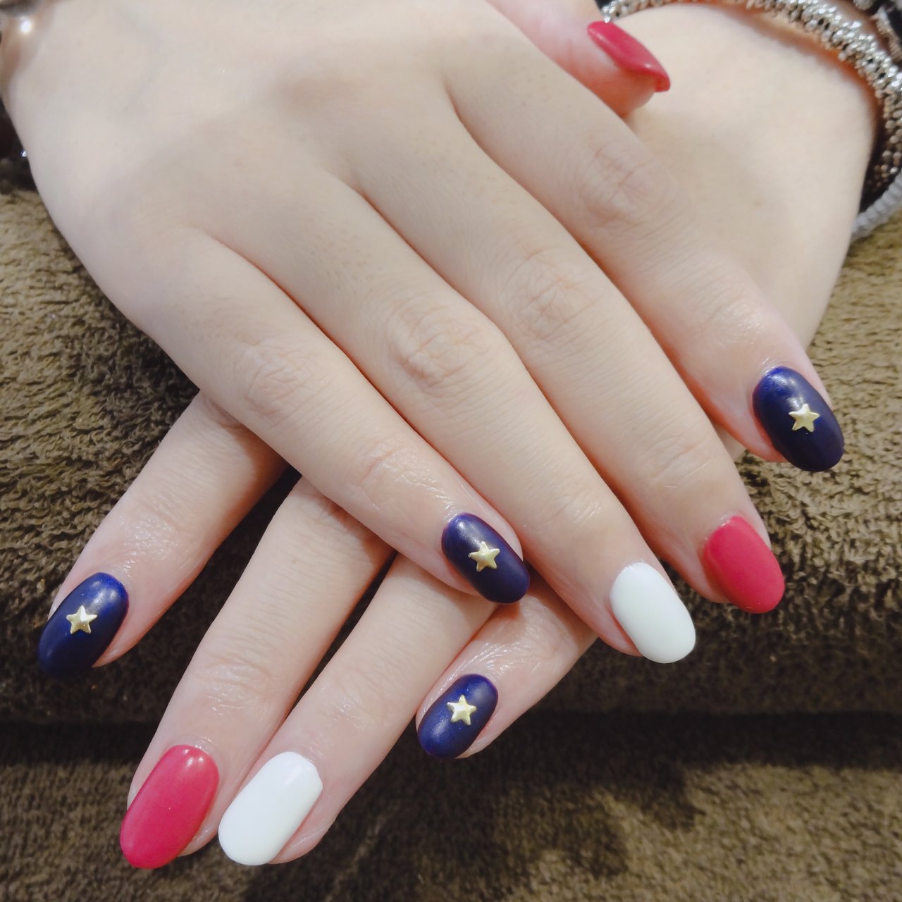 春 夏 オールシーズン 星 マット Tie Nails By Aruraのネイルデザイン No ネイルブック