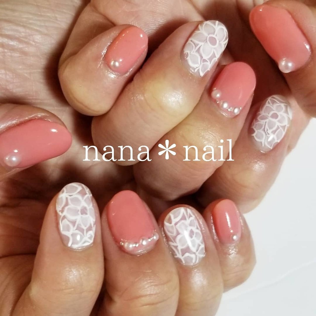 オールシーズン 入学式 ブライダル デート ハンド Nana Nailのネイルデザイン No ネイルブック