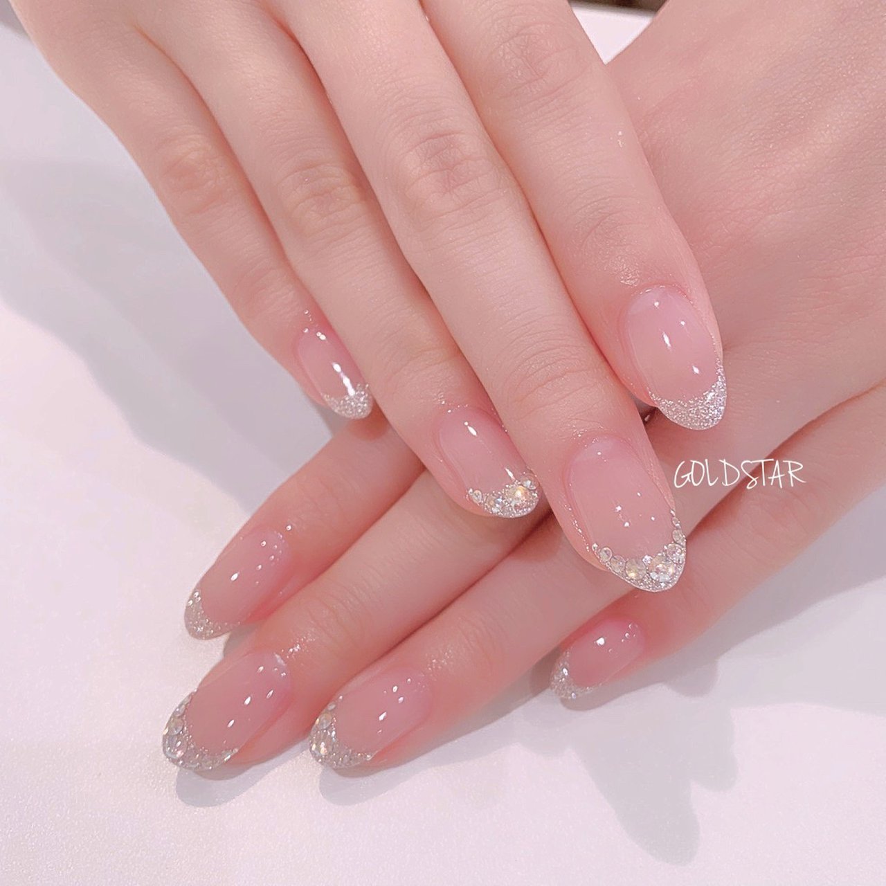 オールシーズン オフィス ブライダル パーティー ハンド Agloss Nailのネイルデザイン No ネイルブック