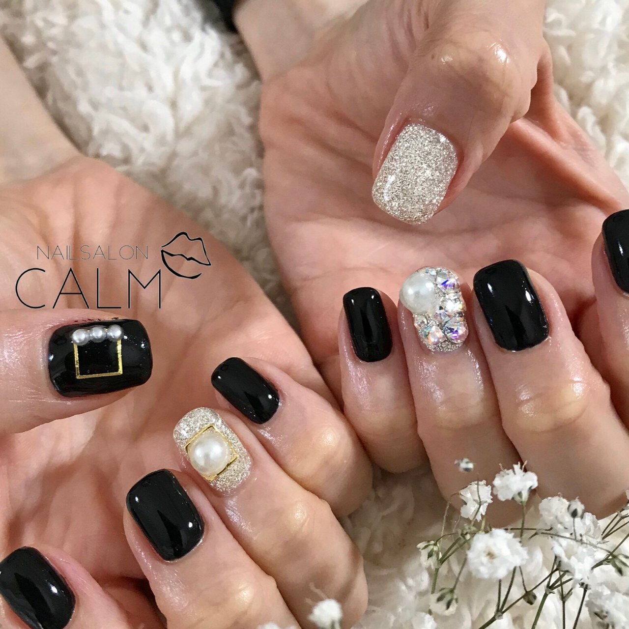 オールシーズン パーティー デート 女子会 ハンド Nailsaloncalm04のネイルデザイン No ネイルブック