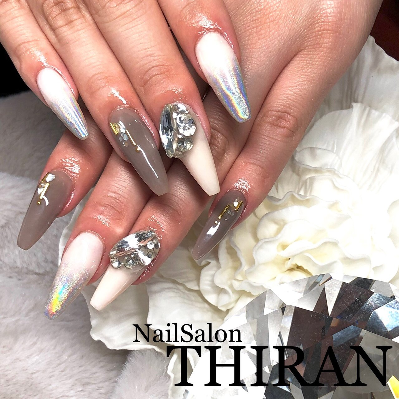 冬 オールシーズン パーティー デート ハンド Nailsalon Thiranのネイルデザイン No ネイルブック