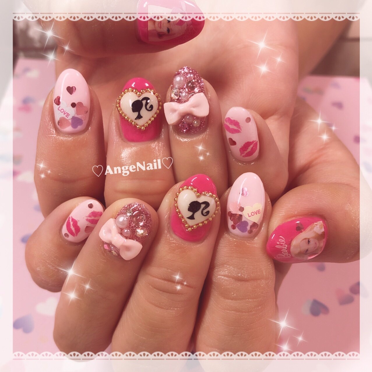 ハート ピンク Angenailのネイルデザイン No ネイルブック