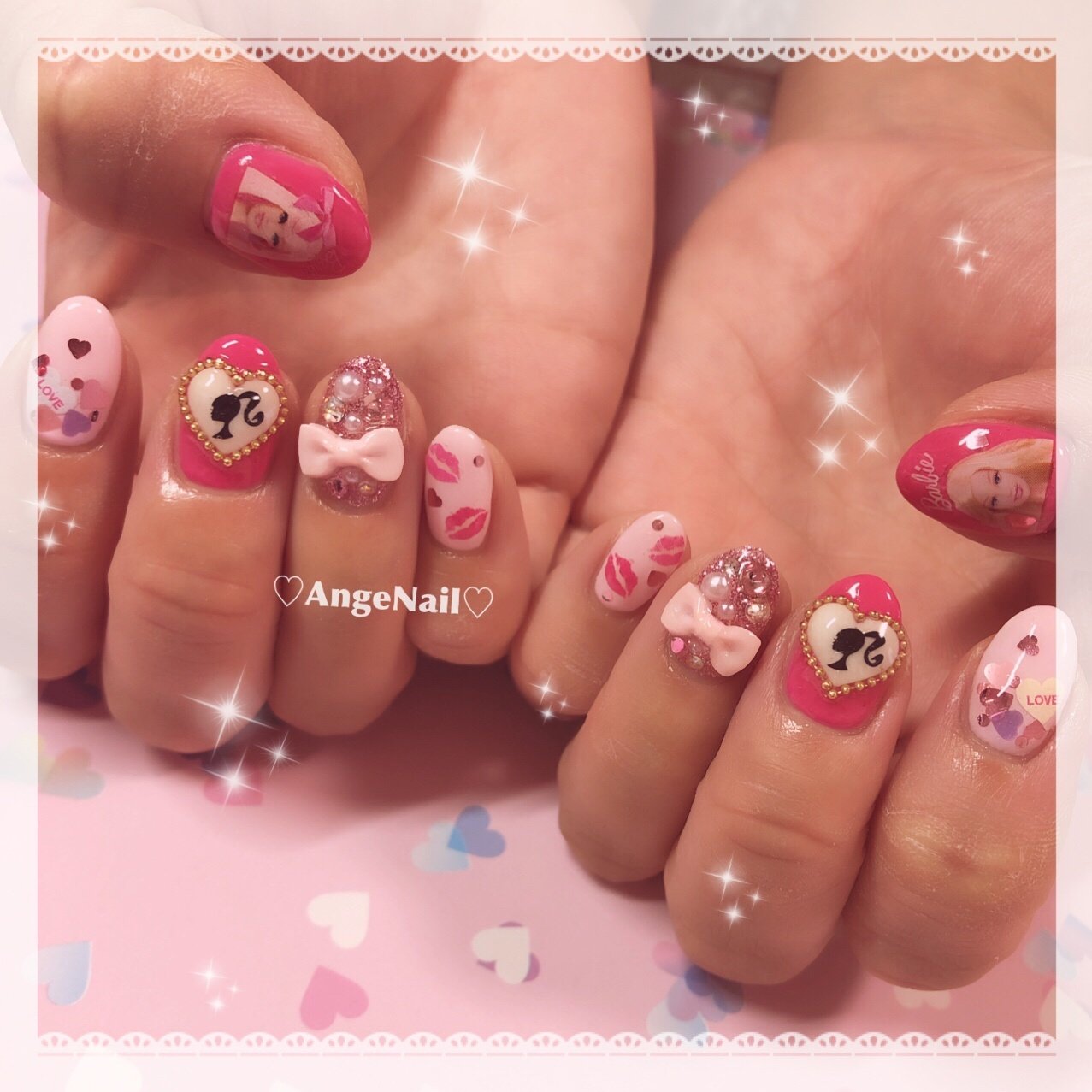 ハート ピンク Angenailのネイルデザイン No ネイルブック