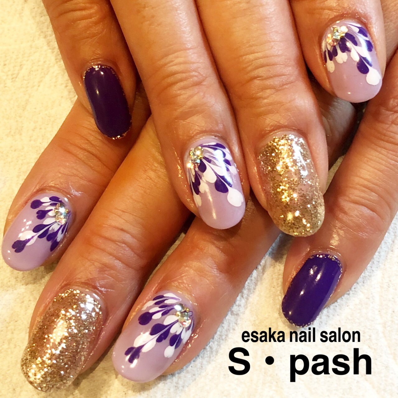 オールシーズン リゾート ハンド ピーコック ミディアム Spashnailのネイルデザイン No ネイルブック