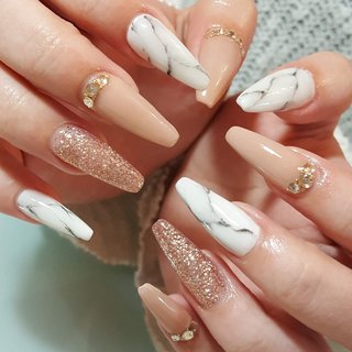 人気順 大理石 スカルプチュアのネイルデザイン ネイルブック