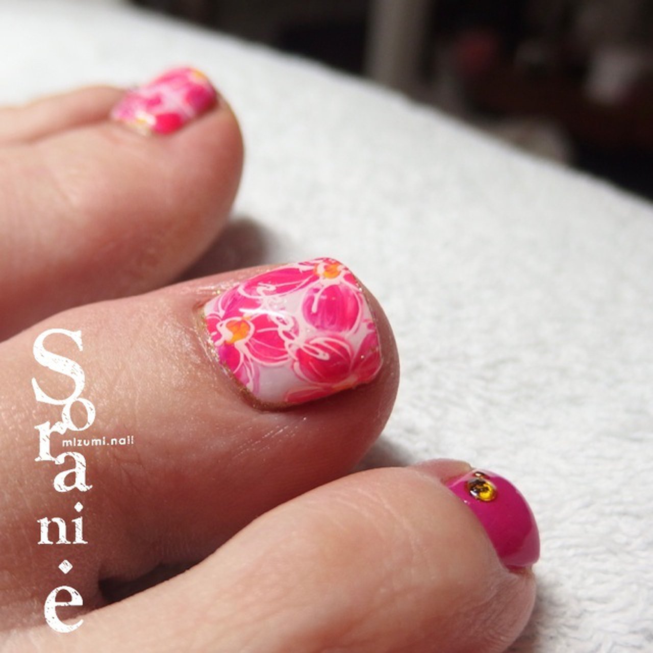 フット ジェルネイル お客様 Mizumi Sorani E のネイルデザイン No ネイルブック