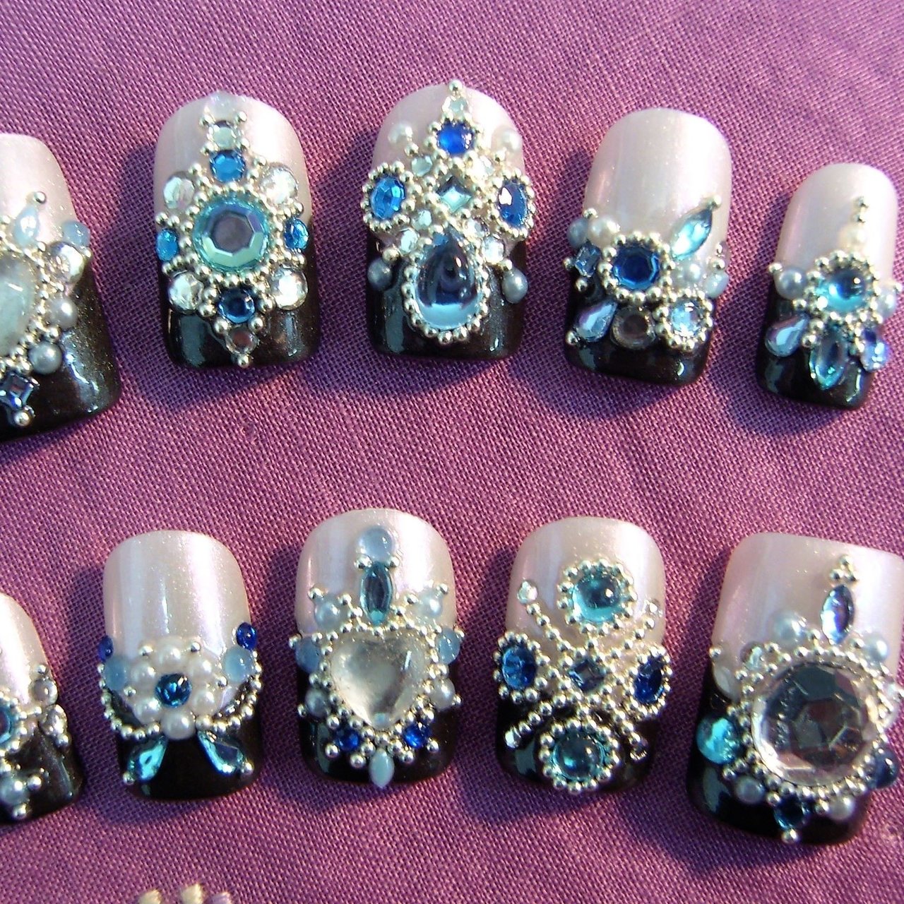 オールシーズン ブライダル パーティー 女子会 ハンド 青凛のネイルデザイン No ネイルブック