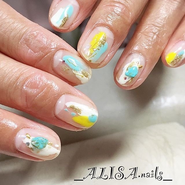 春 夏 シェル エスニック ボヘミアン Alisa Kondoのネイルデザイン No ネイルブック