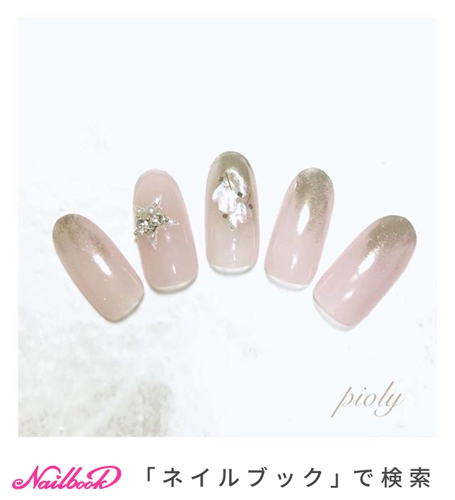 オールシーズン 七夕 ハンド グラデーション シェル Nail Salon Pioly ピオリー のネイルデザイン No ネイルブック