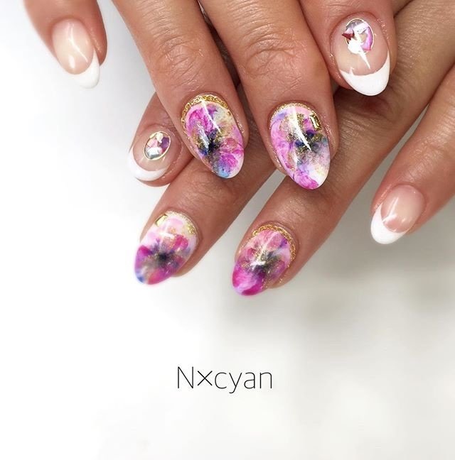 春 夏 パーティー 女子会 ハンド Cyanのネイルデザイン No ネイルブック
