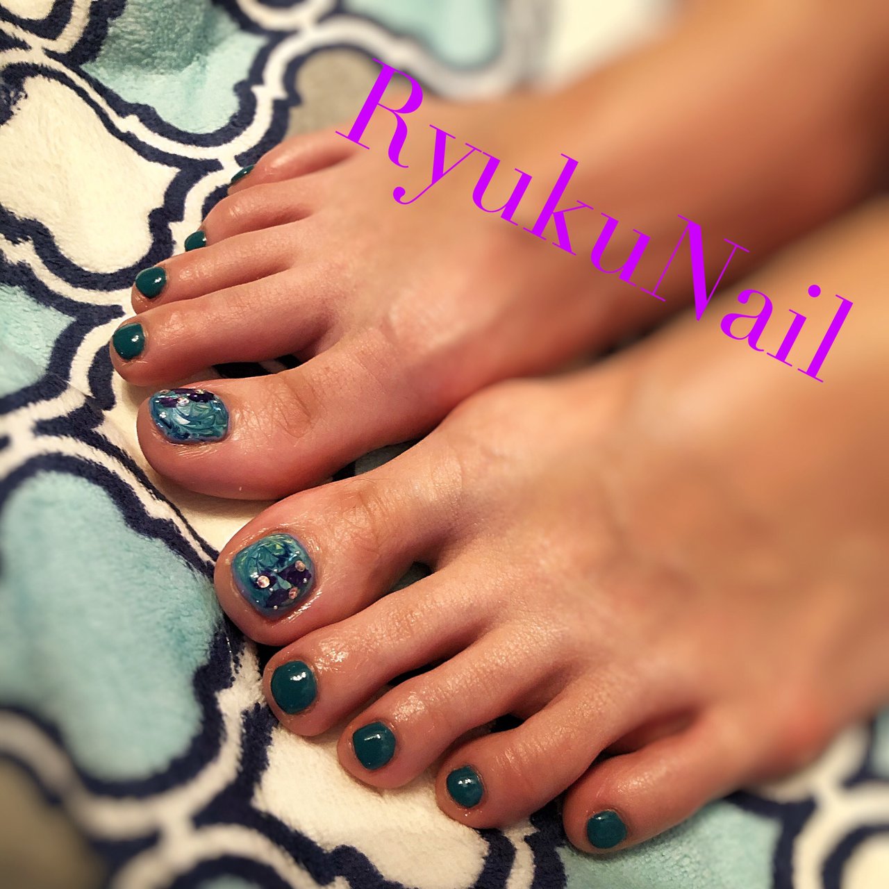 オールシーズン フット シンプル ワンカラー シェル Ryukunailのネイルデザイン No ネイルブック