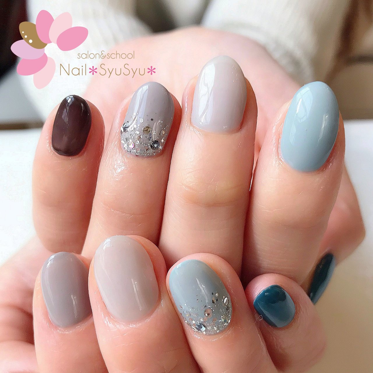 春 梅雨 ハンド シンプル グラデーション Nail Syusyu ネイルシュシュのネイルデザイン No ネイルブック