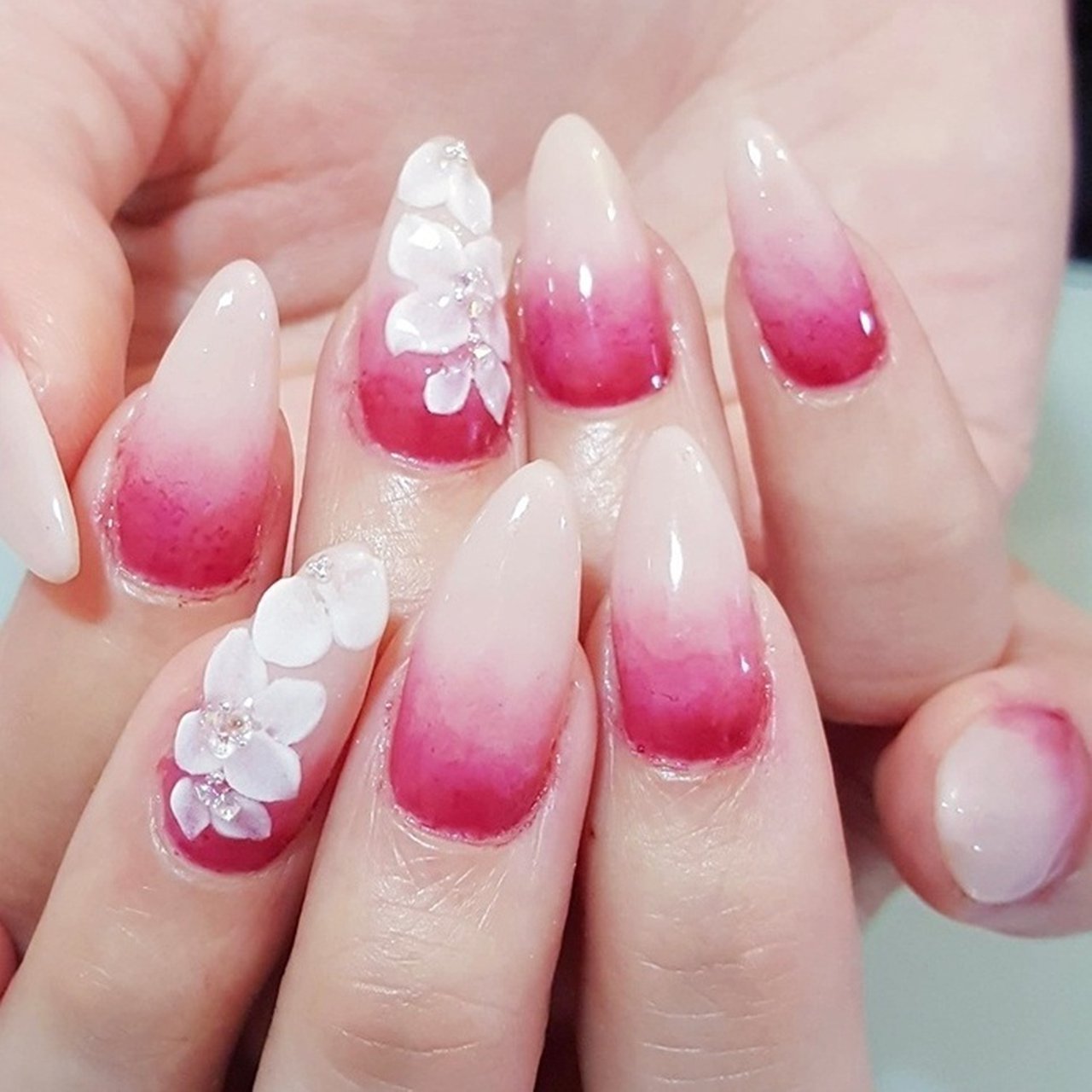 オールシーズン/ハンド/グラデーション/フラワー/3D - Aya