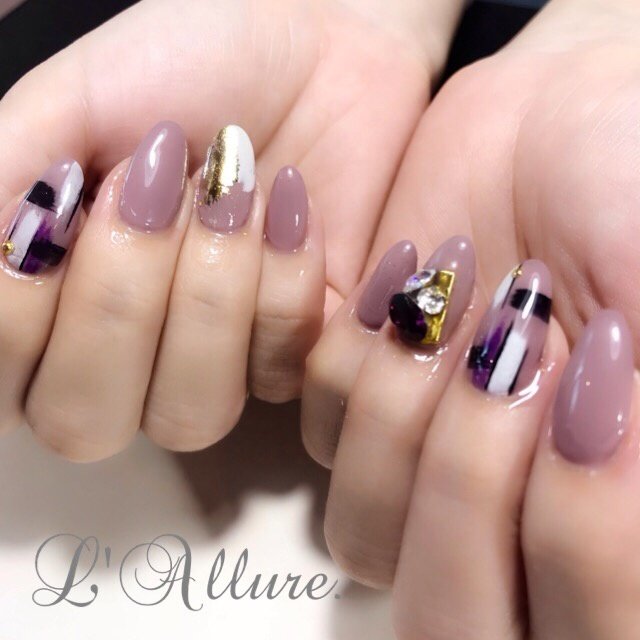 オールシーズン 成人式 卒業式 浴衣 ハンド 西宮 ラ リュールのネイルデザイン No ネイルブック