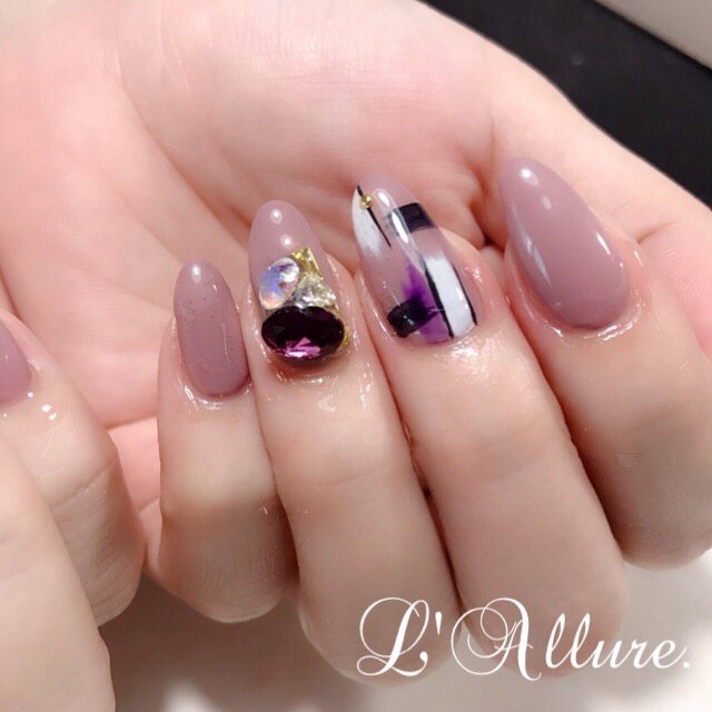 オールシーズン 成人式 卒業式 浴衣 ハンド 西宮 ラ リュールのネイルデザイン No ネイルブック