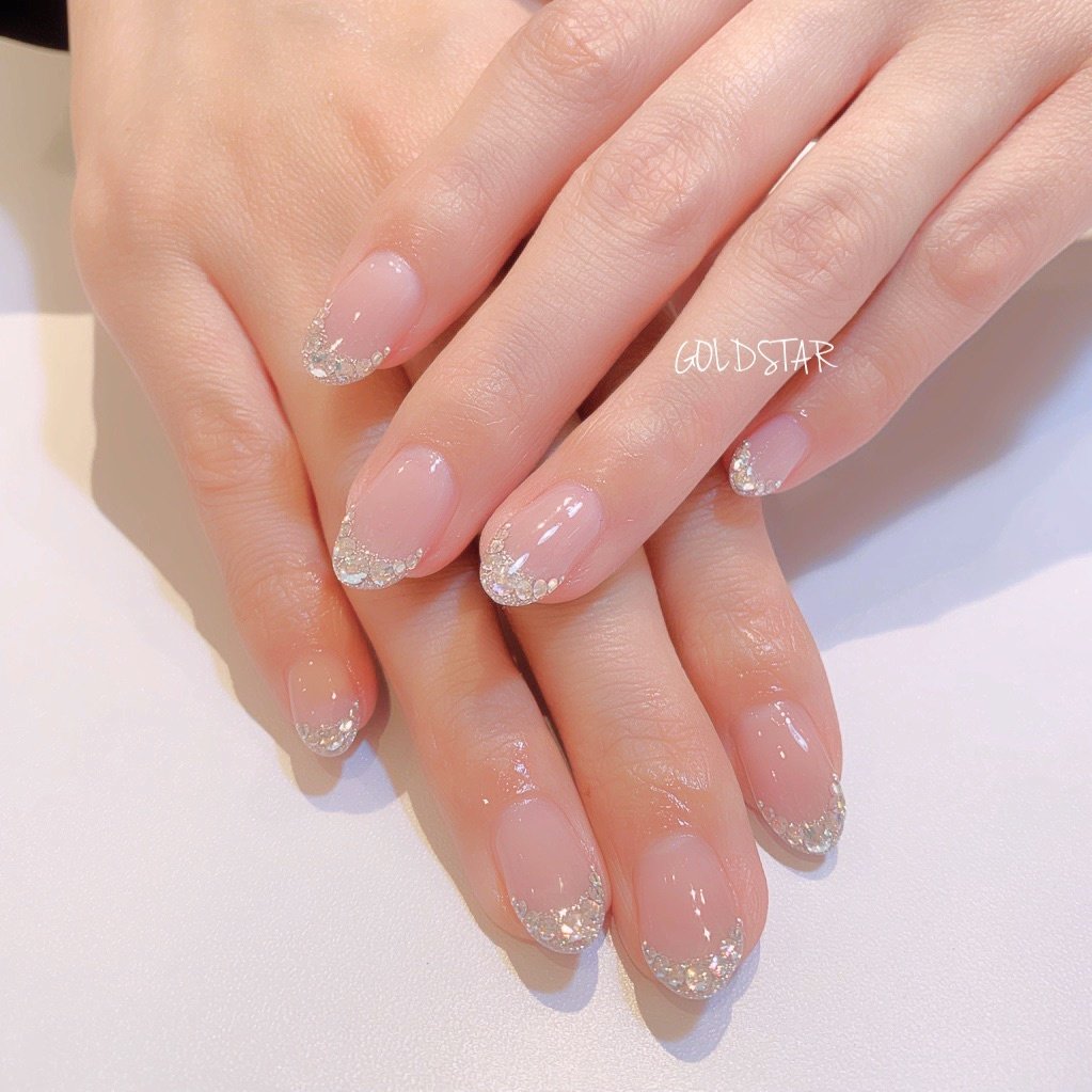 オールシーズン オフィス ブライダル パーティー ハンド Agloss Nailのネイルデザイン No ネイルブック