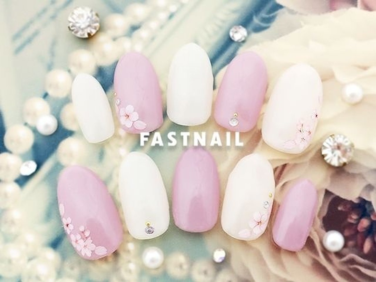 春 卒業式 入学式 ハンド シンプル Fast Nail ファストネイル のネイルデザイン No ネイルブック