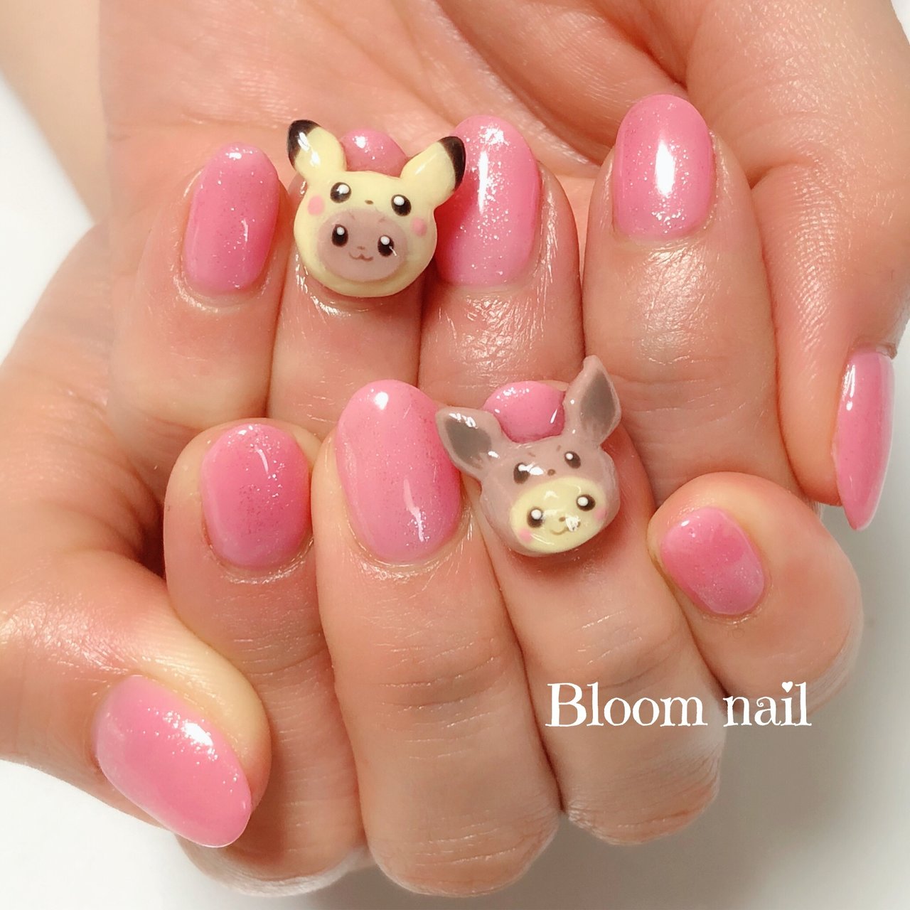 オールシーズン ハンド ラメ ワンカラー キャラクター Bloom Nailのネイルデザイン No ネイルブック