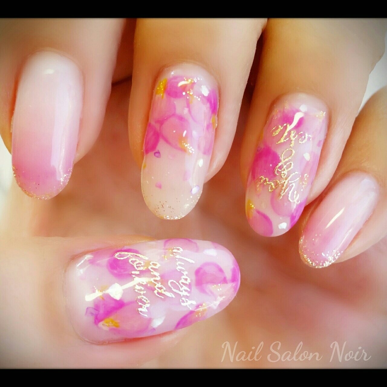 春 パーティー ハンド グラデーション ラメ Nail Noirのネイルデザイン No 4173858 ネイルブック