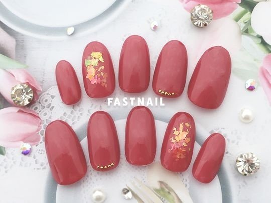 オールシーズン ハンド シンプル ワンカラー オーロラ Fast Nail ファストネイル のネイルデザイン No ネイルブック