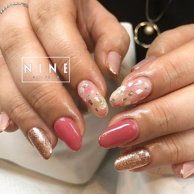 春 夏 女子会 ハンド ラメ Yukie Nailsalon Nineのネイルデザイン No ネイルブック