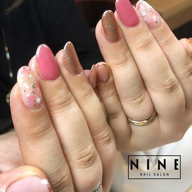 春 夏 女子会 ハンド ラメ Yukie Nailsalon Nineのネイルデザイン No ネイルブック