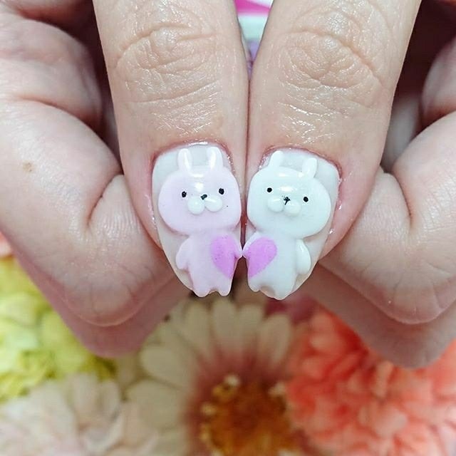 春 オールシーズン デート 女子会 痛ネイル いろはねいる Asakiのネイルデザイン No ネイルブック