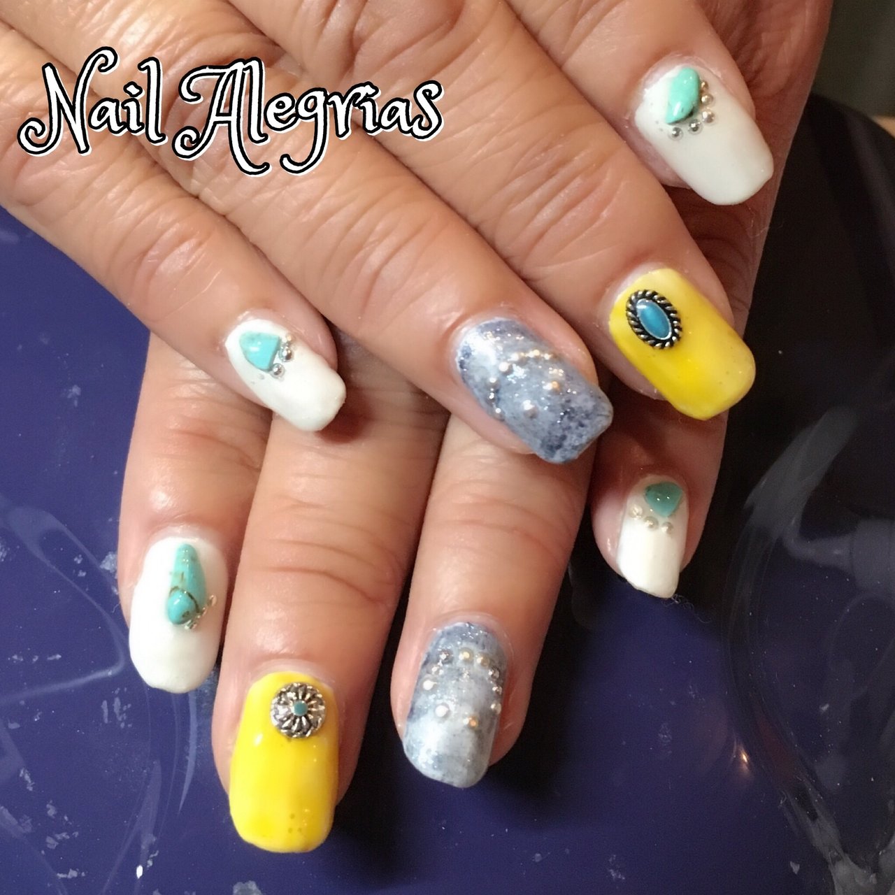 春 夏 海 リゾート ハンド Nail Alegrias ネイルアレグリアス のネイルデザイン No ネイルブック