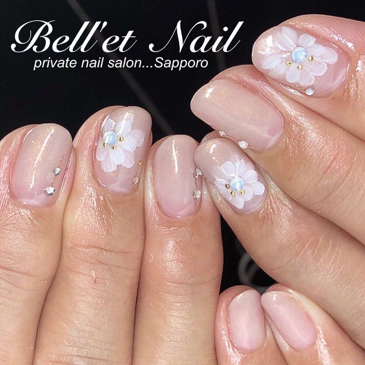 春 フラワー ベージュ Bell Et Nail ネイリストayakoのネイルデザイン No ネイルブック