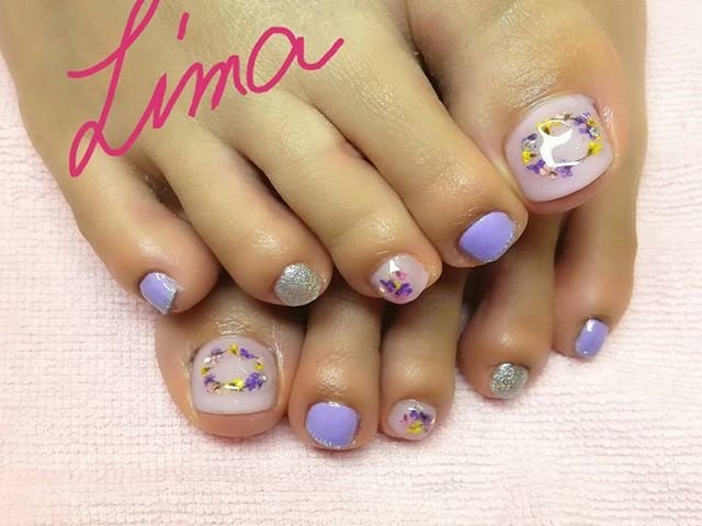 春 夏 旅行 リゾート フット Mihoのネイルデザイン No ネイルブック