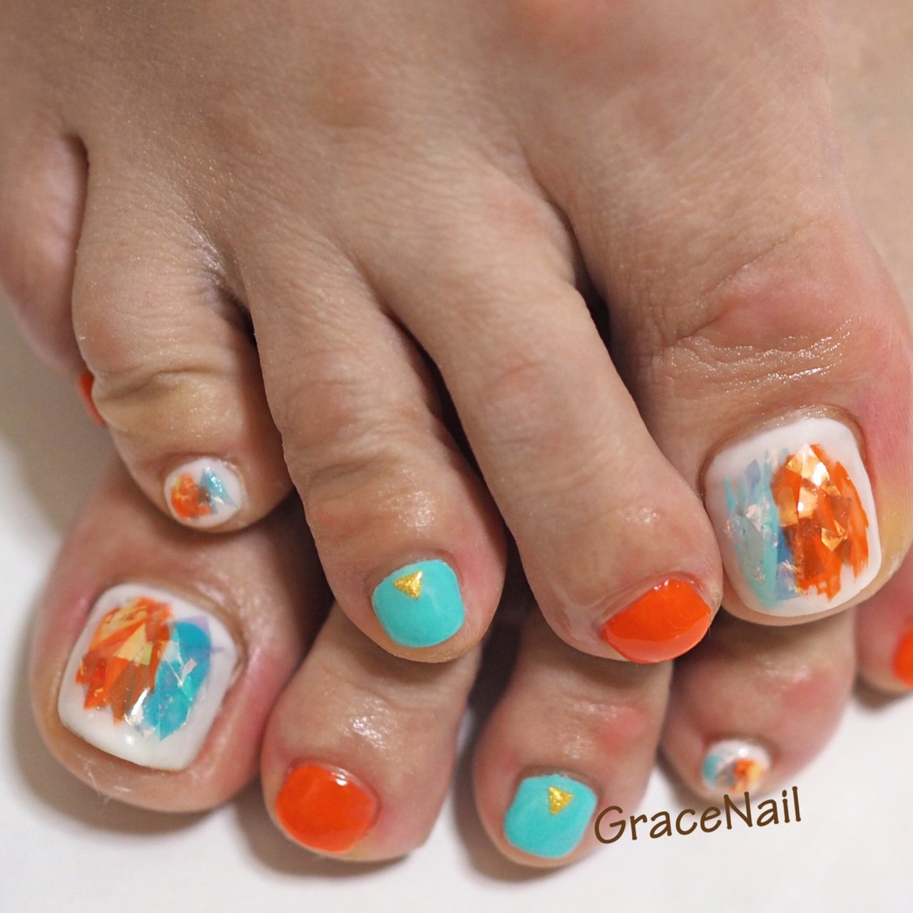 春 夏 海 リゾート フット Gracenailのネイルデザイン No ネイルブック