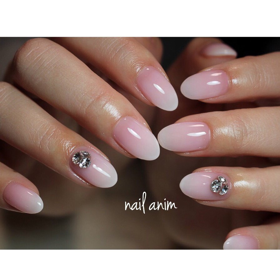 春 夏 オフィス ブライダル ハンド Nail Animのネイルデザイン No 4182071 ネイルブック