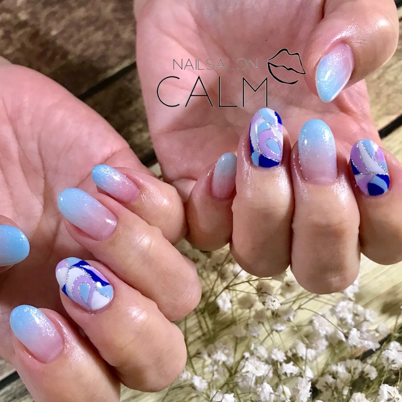 オールシーズン リゾート デート 女子会 ハンド Nailsaloncalm04のネイルデザイン No ネイルブック