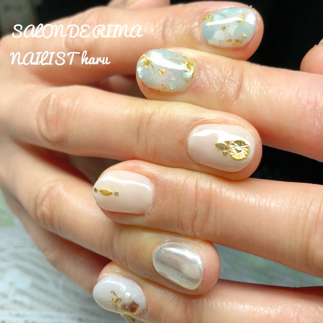 春 夏 オールシーズン オフィス ハンド Salon De Riinaのネイルデザイン No ネイルブック