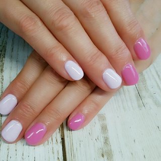 薄い紫のネイルデザイン ネイルブック