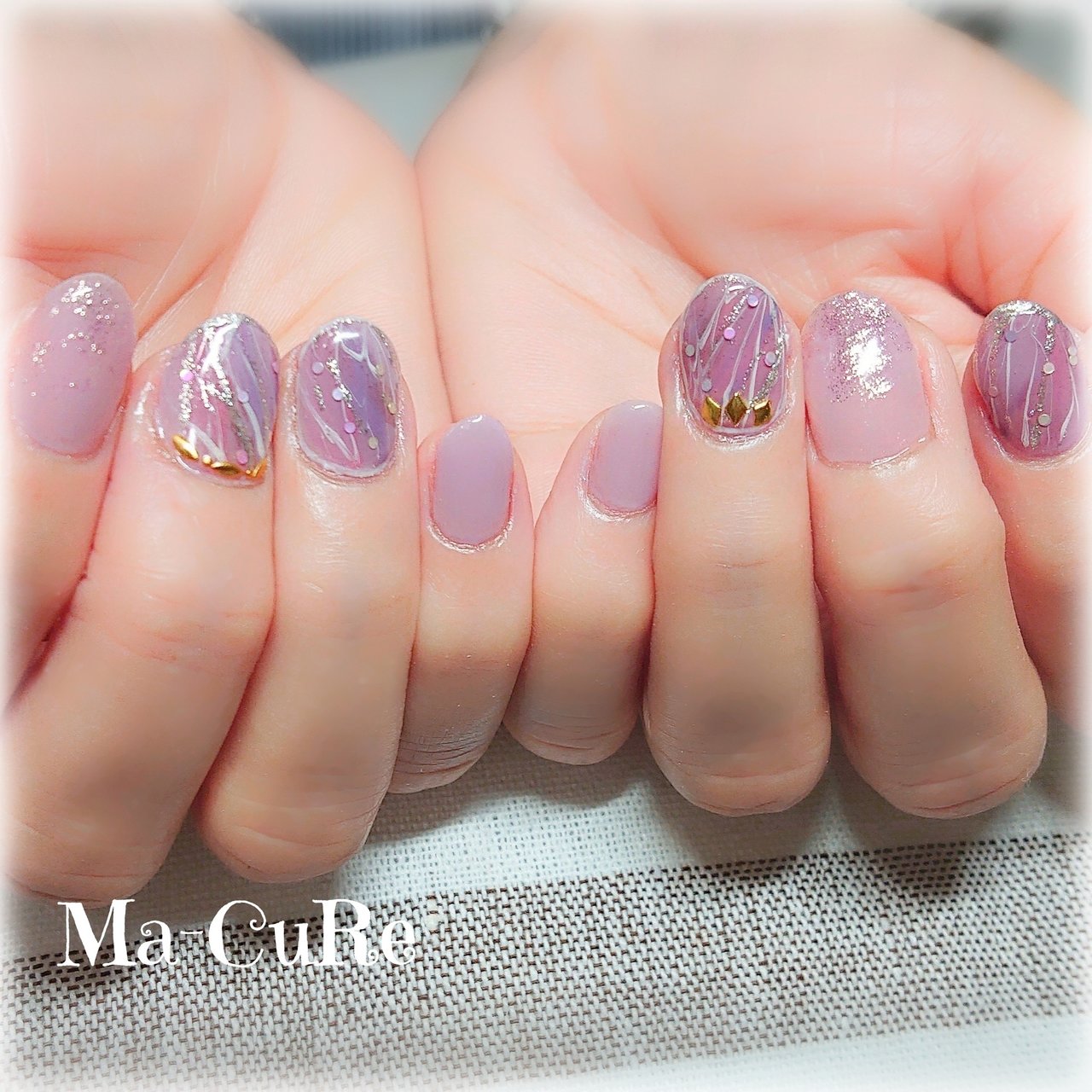 春 夏 ハンド ホログラム ラメ Ma Cureのネイルデザイン No ネイルブック