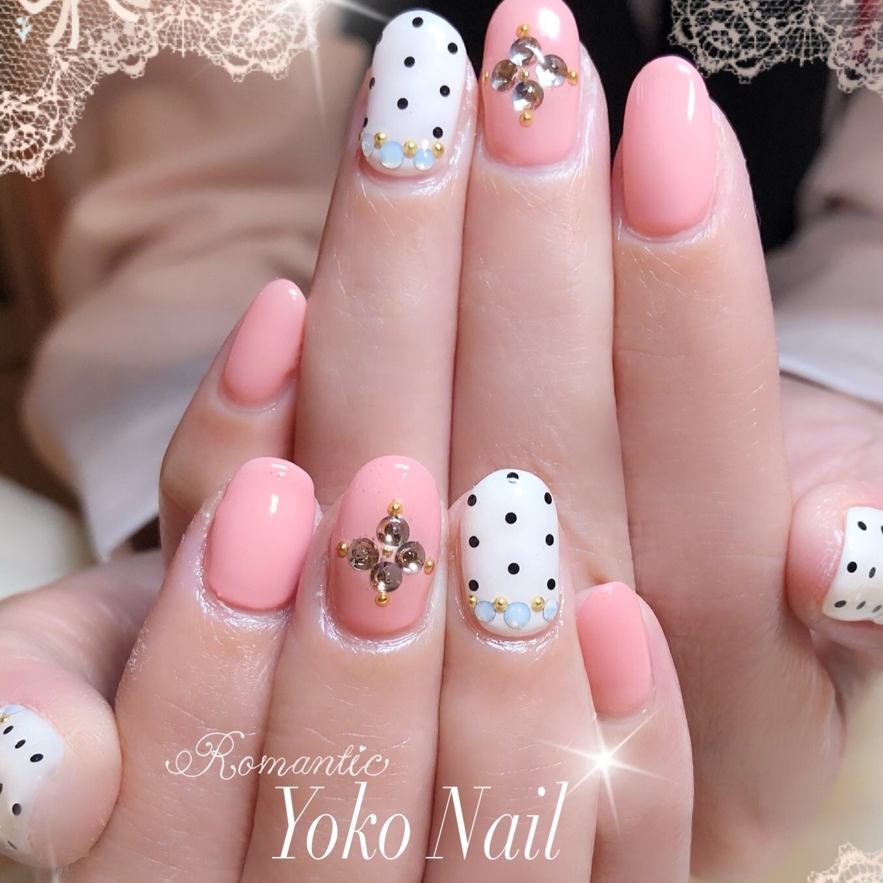 ビジュー ドット Yoko Nailのネイルデザイン No ネイルブック