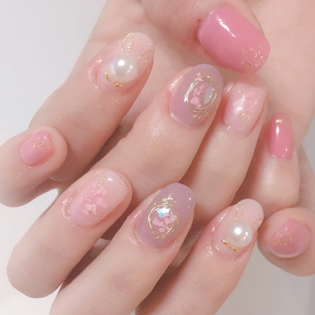 春 デート 女子会 ハンド シンプル Myu Sgardenのネイルデザイン No ネイルブック