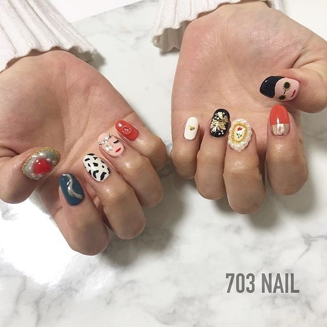 オールシーズン リゾート ハロウィン 女子会 ハンド 703nailのネイルデザイン No ネイルブック