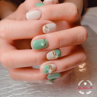 人気順 シンプル グリーン インスタはyy Nail Kkからご覧下さいのネイルデザイン ネイルブック
