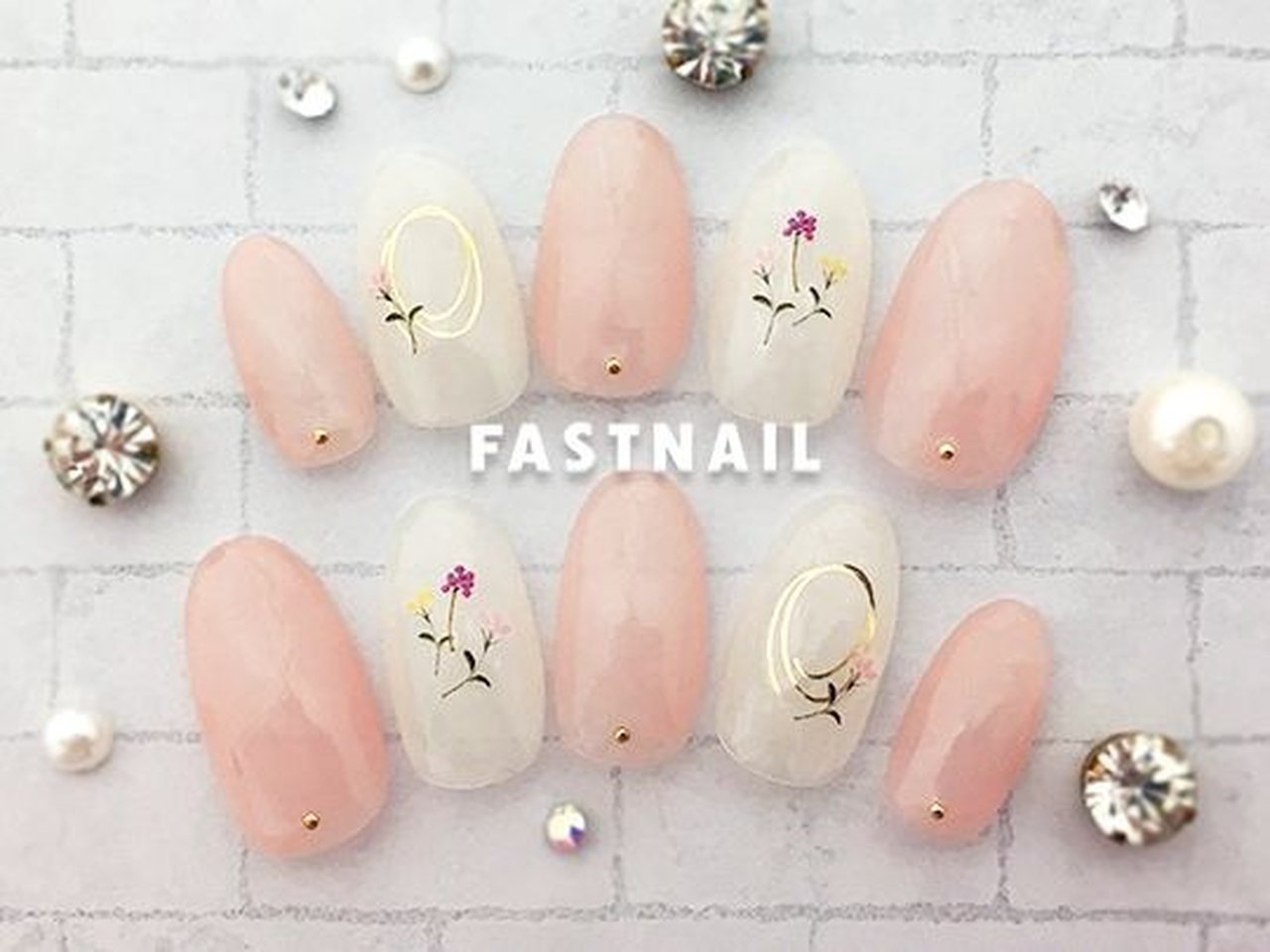 春 オールシーズン ハンド シンプル ショート Fast Nail ファストネイル のネイルデザイン No ネイルブック