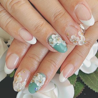 人気順｜#フラワー3Dのネイルデザイン｜ネイルブック