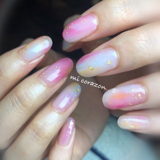 #micorazon...8#nail#ジェルネイル#パラジェル#一層残し#MB#春ネイル2019 #マーブルネイル #パステルカラー #春 #夏 #浴衣 #ブライダル #ハンド #グラデーション #シースルー #ニュアンス #ショート #ホワイト #ピンク #水色 #ジェルネイル #お客様 #mi Corazon...8 #ネイルブック