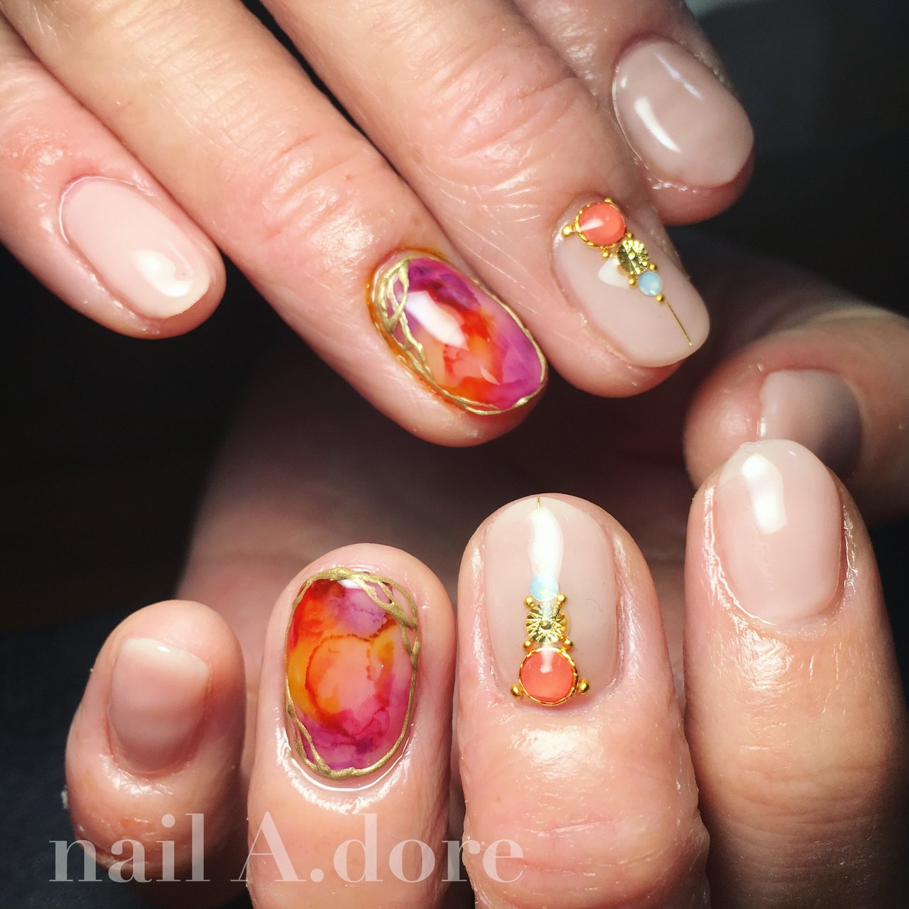 春 夏 リゾート デート ハンド Nail A Doreのネイルデザイン No ネイルブック