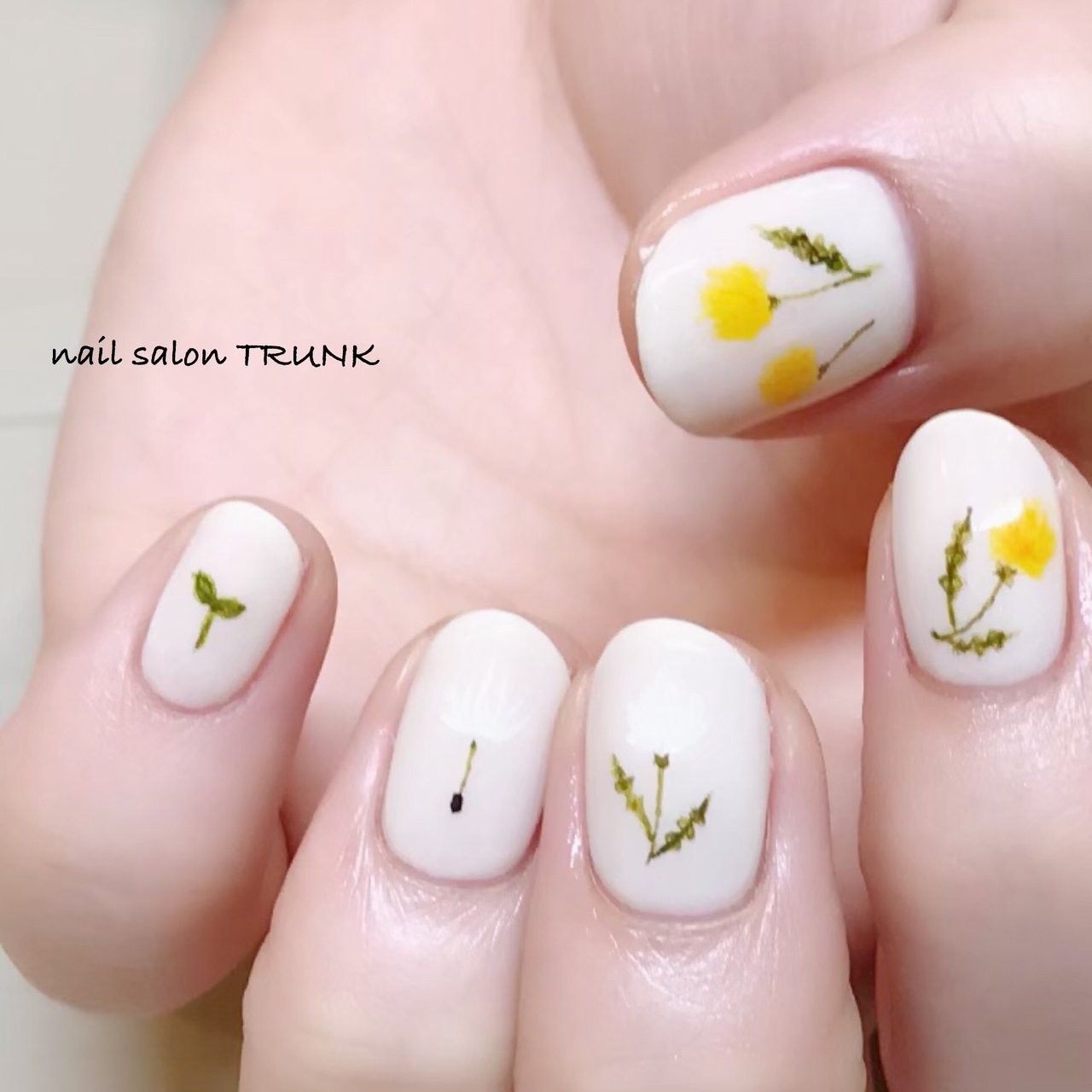 春 ハンド ラメ フラワー ショート Nail Trunkのネイルデザイン No ネイルブック