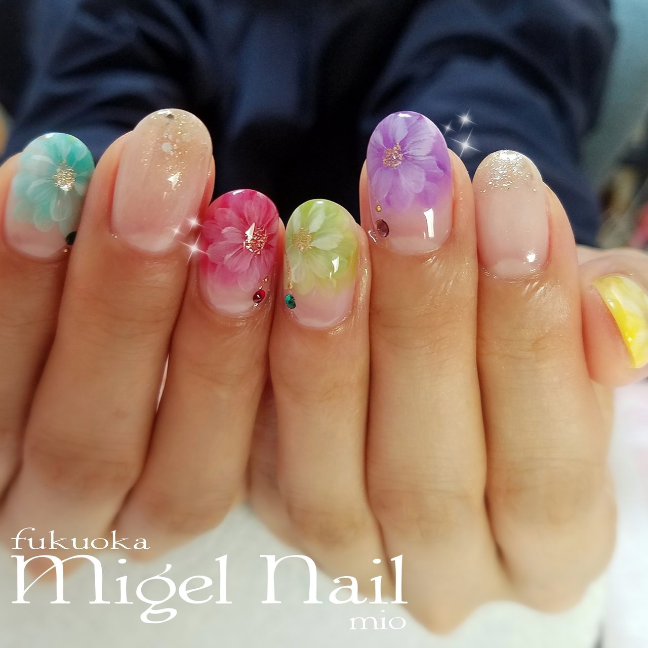 リゾート ライブ ブライダル パーティー ハンド Migel Nailのネイルデザイン No ネイルブック