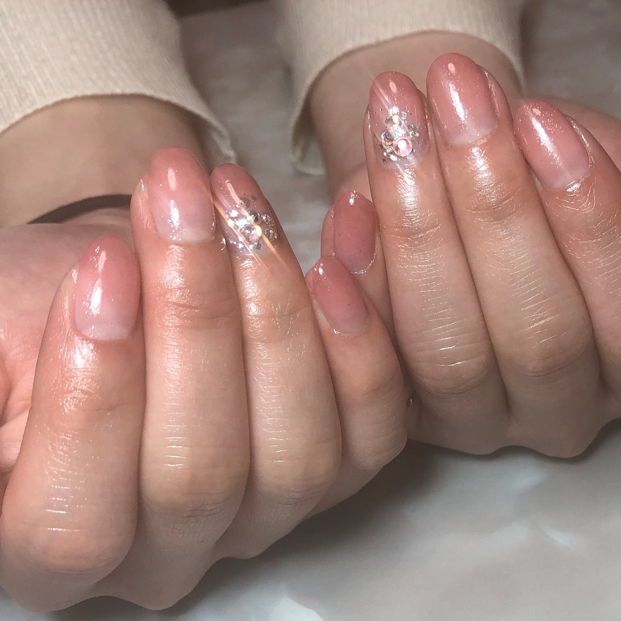 オフィス ブライダル パーティー デート ハンド St Nail Stのネイルデザイン No ネイルブック