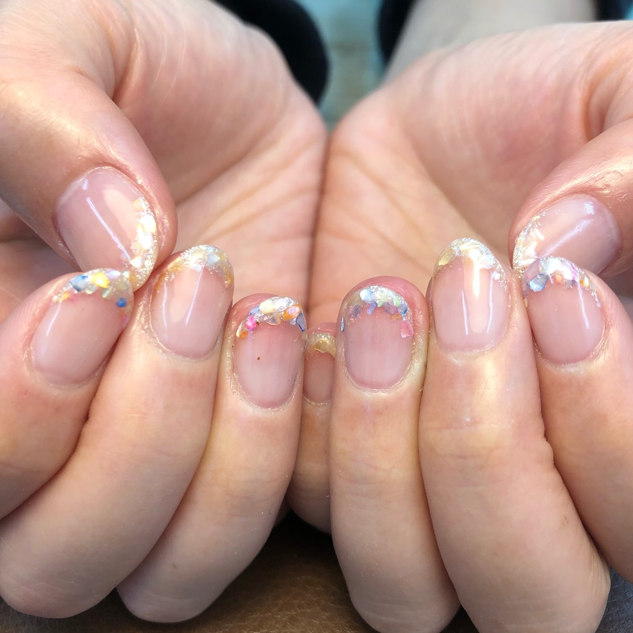 春 夏 ハンド シェル ショート Chihiroのネイルデザイン No ネイルブック