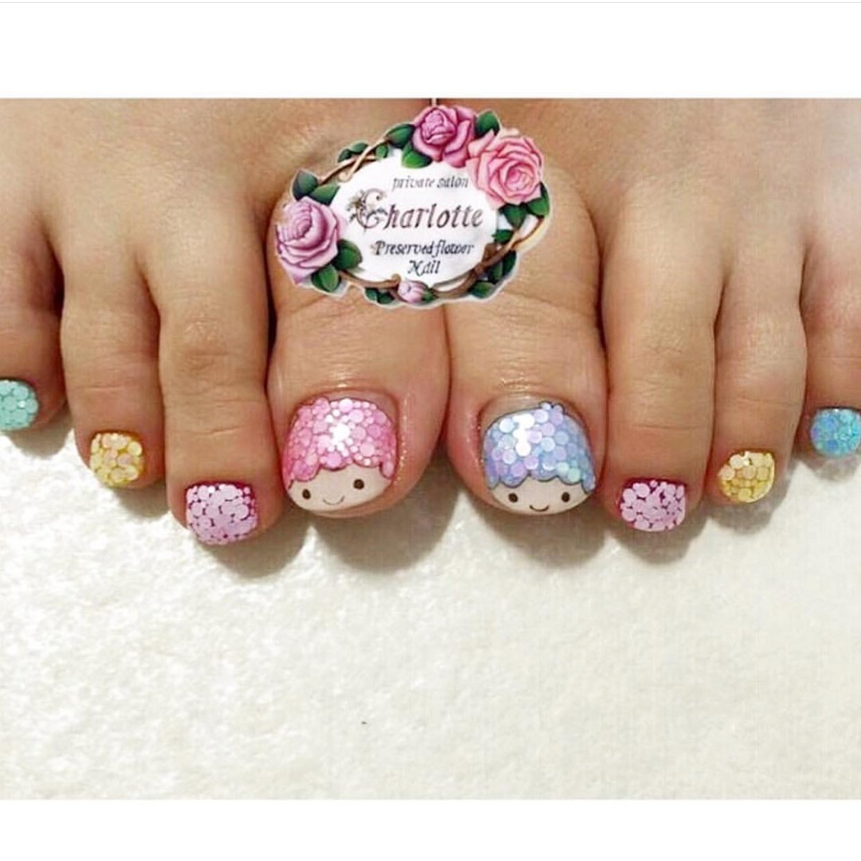 春 夏 オールシーズン 旅行 フット Privatesalon Charlotteのネイルデザイン No ネイルブック